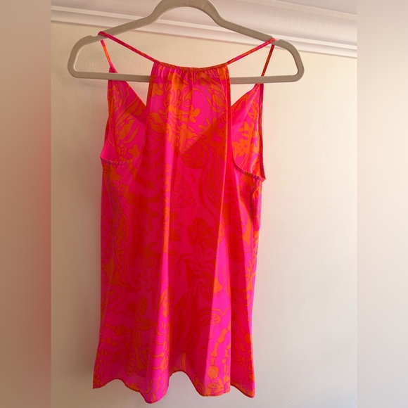 Lilly Pulitzer Silk Tank Top Pink Orange
Tropical Paisley Tassel Tie M - Picture 5 of 6